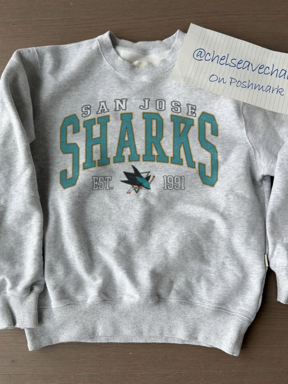 Vintage San Jose Sharks Hockey Sweatshirt, 90s Retro NHL San Jose Sharks Shirt